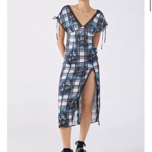 Urban outfitters Sweet Melody Lace Trim Midi Dress.